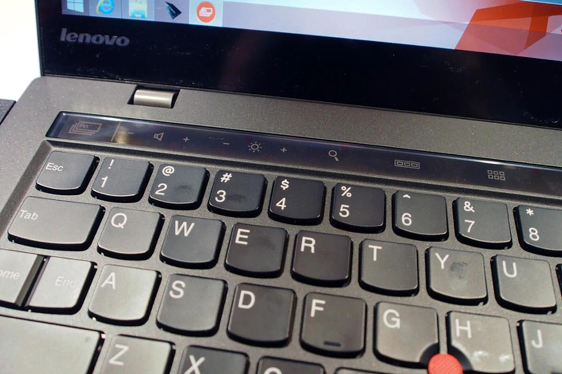 ...to secondary function keys with dedicated volume and brightness controls. There are four sets of keys in total, including browser and Skype/presentation mode.