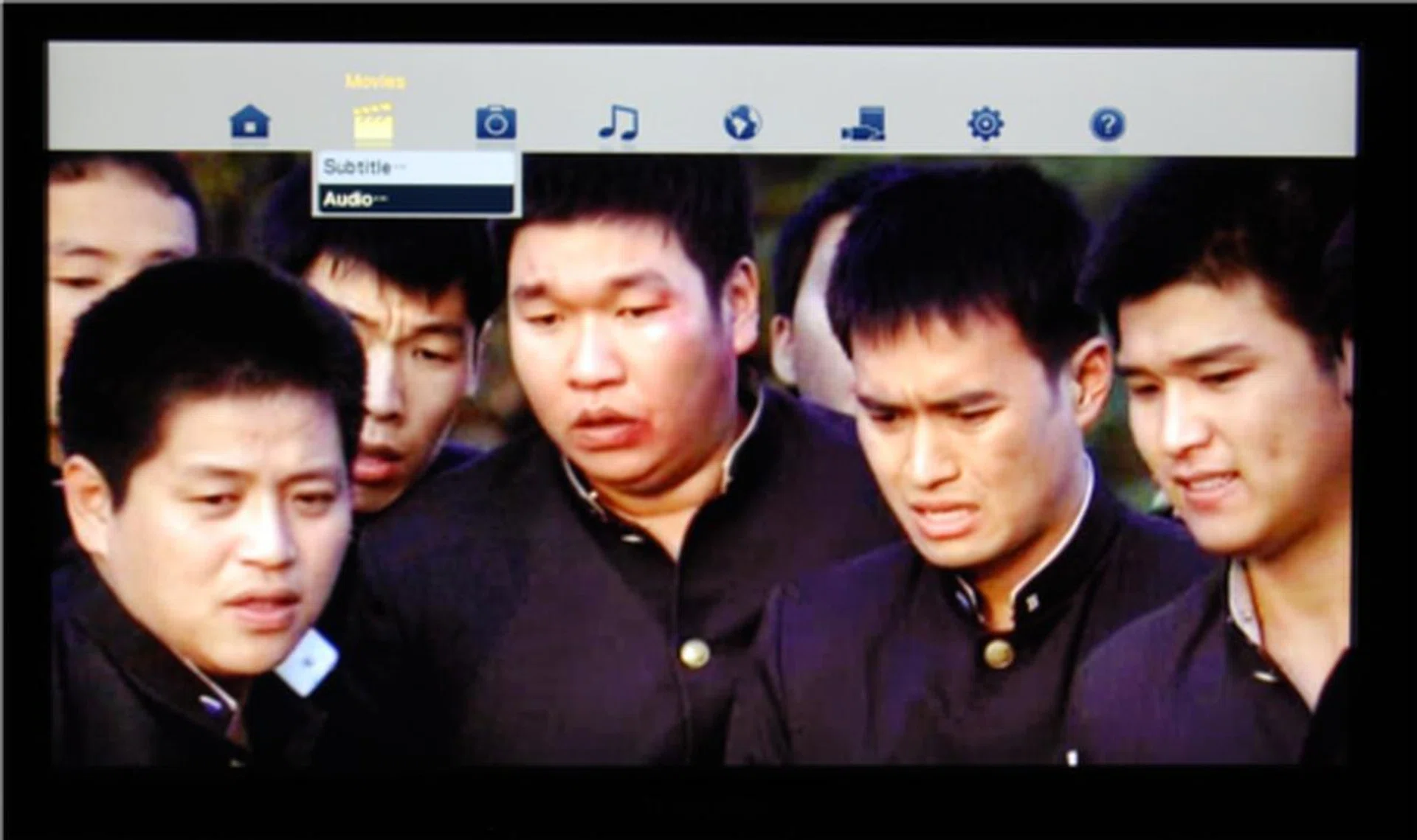 Submenu allows you to toggle the subs on and off, and switch audio streams. Simple and basic stuff.