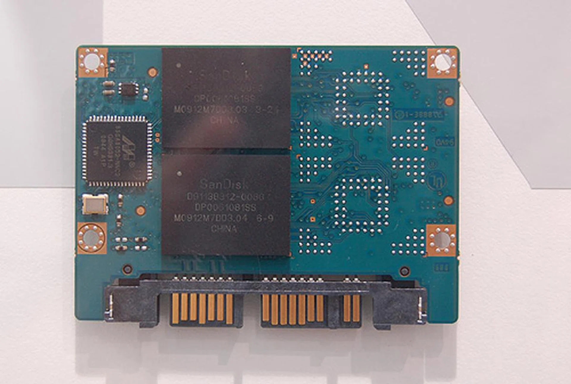 SanDisk's microSATA SSD drives are incredibly tiny.
