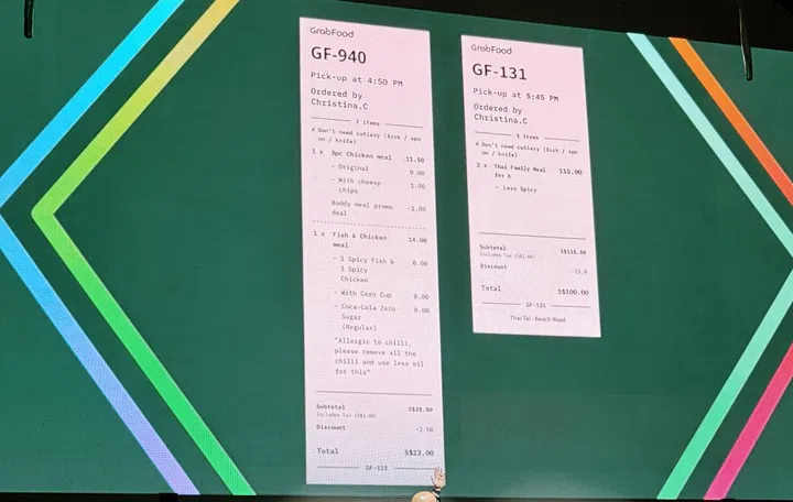 Grab uses AI to determine what is a large order. Photo: HWZ.