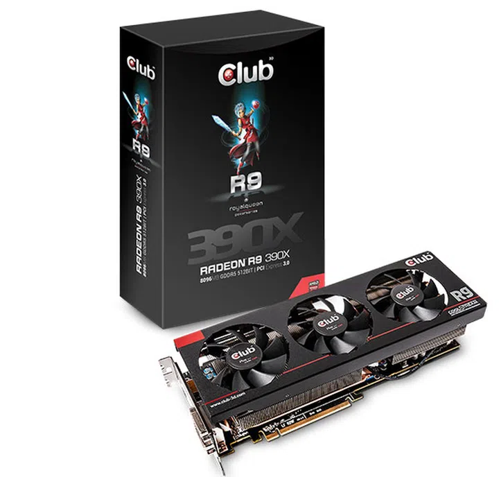 Club 3D Radeon R9 390X. (Image Source: Club 3D)