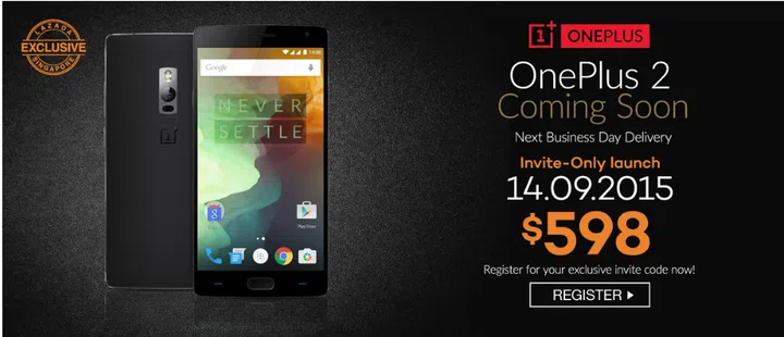 The OnePlus is now S$598 on Lazada, available exclusively between 14 September to 14 October 2015.
