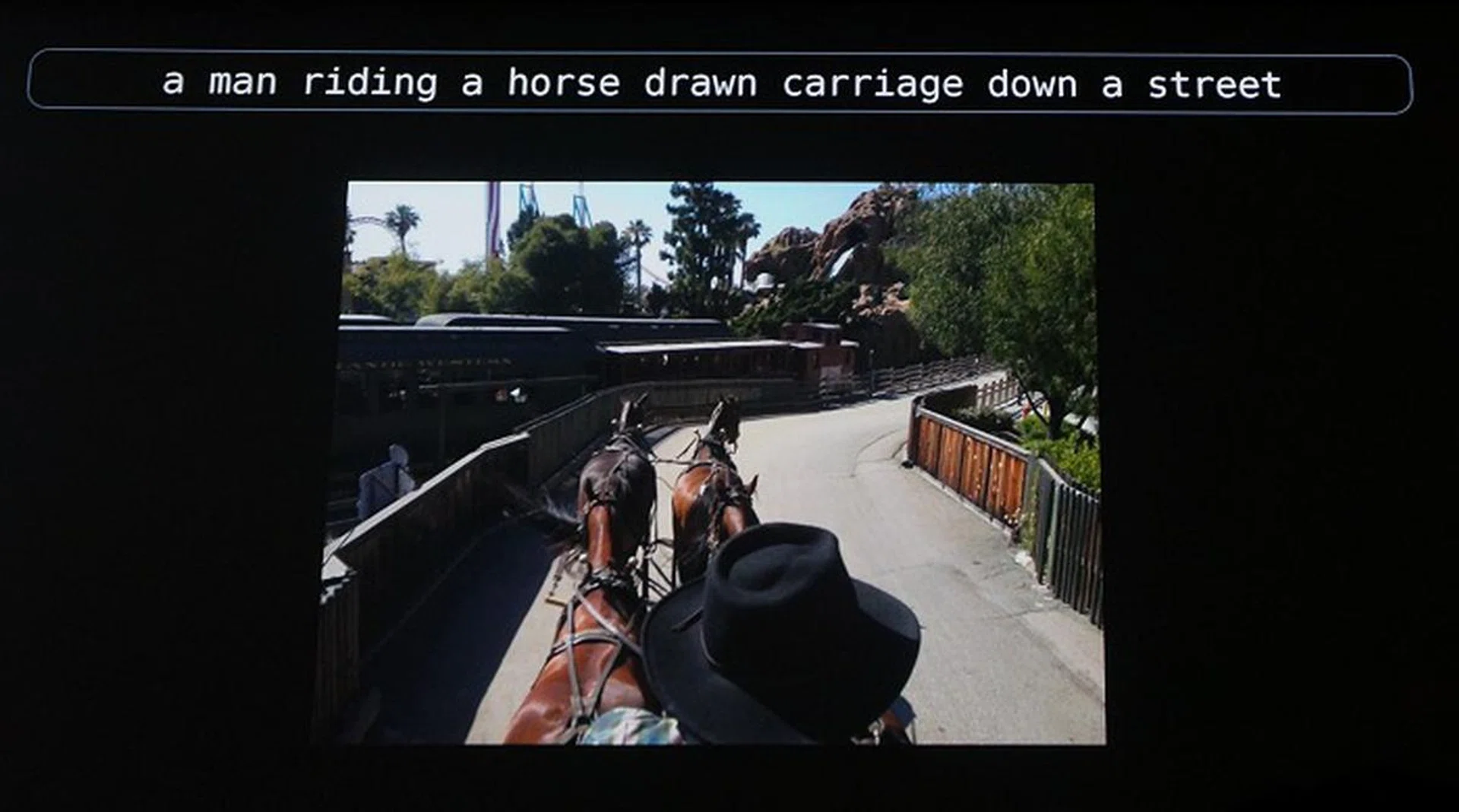 Another accurate depiction by the neural network used (ConvNets and Recurrent Nets).