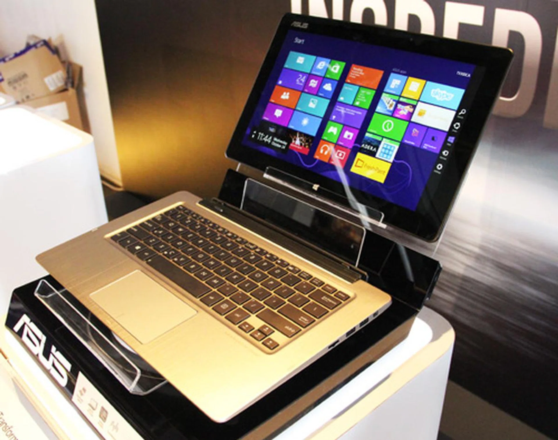 The Transformer book is a hybrid Ultrabook-tablet, with a removable docking keyboard.