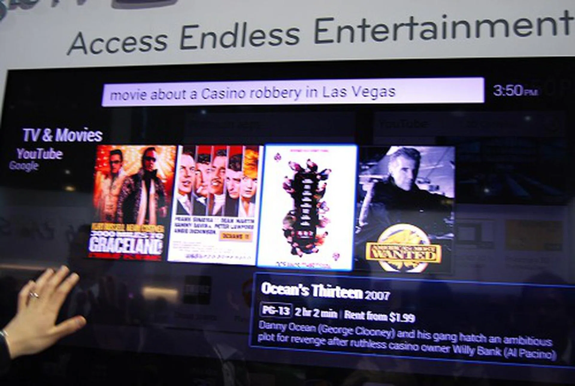 And yes, you can even activate the voice input option on the remove to capture this phrase.