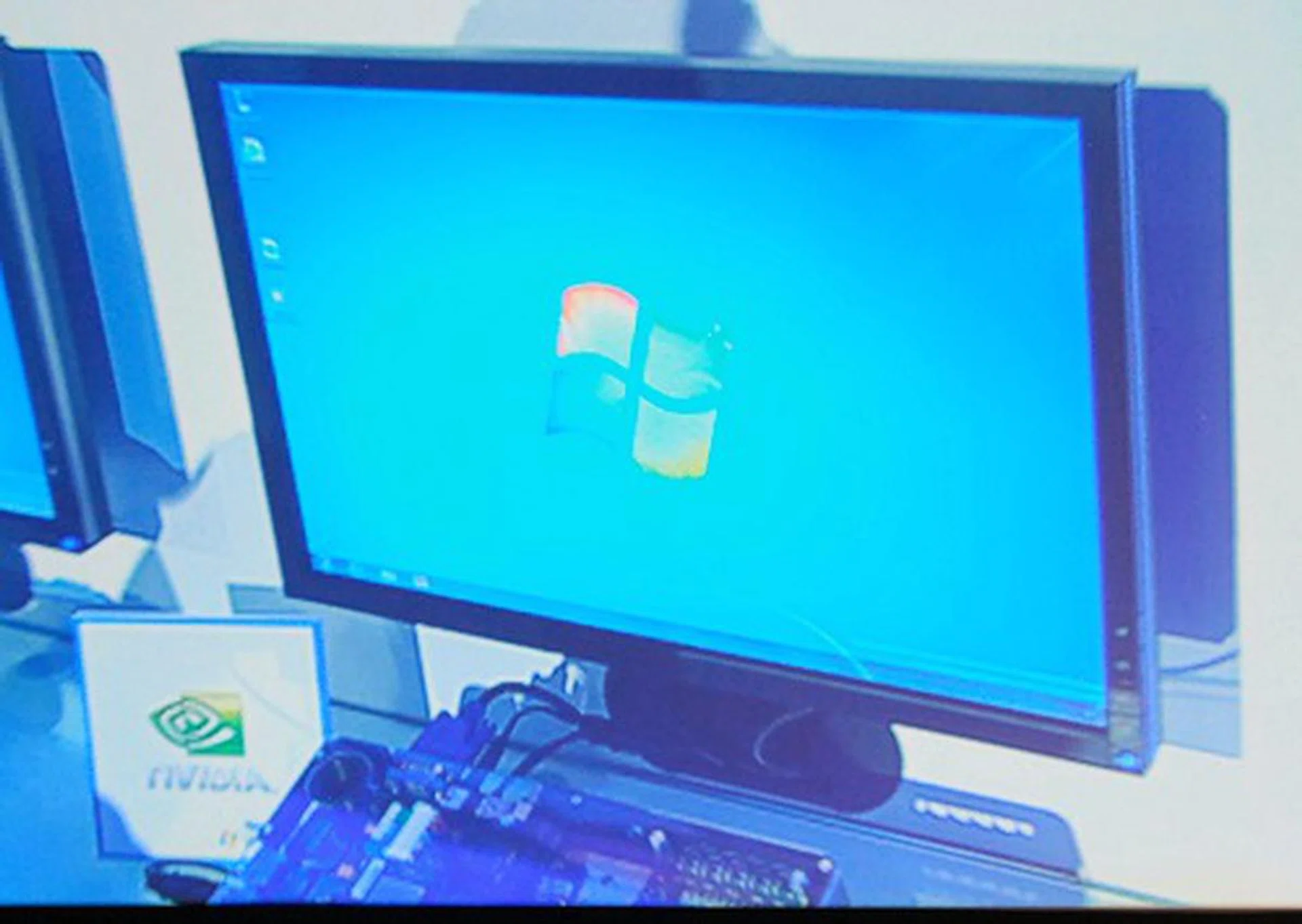 And perhaps the star of the show was the NVIDIA Tegra 2 based test unit running a Windows 7...