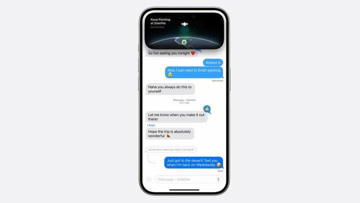 It'll be a while until E.T. can phone home with satellite connectivity, but iMessage support is a step in the right direction.
