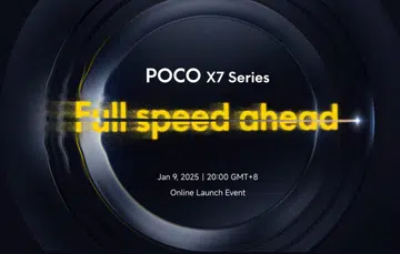 The Poco X7 series will be unveiled on 9 Jan (Thursday) 2025 at 8pm (SGT).