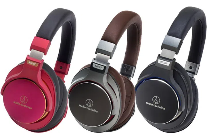 The ATH-MSR7 in limited edition Red, Gun Metal, and Black.