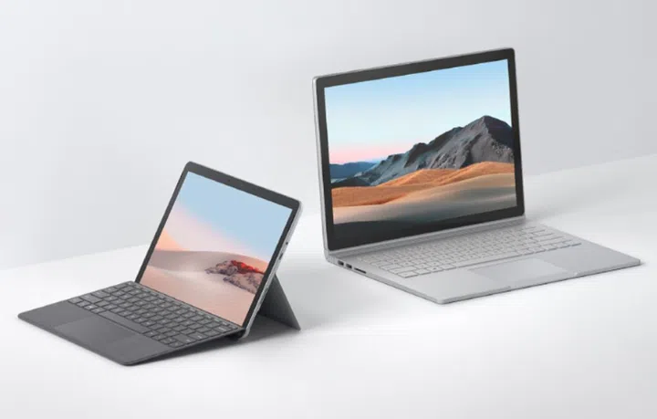 The new Microsoft Surface Go 2 and Surface Book 3 (Image source: Microsoft)