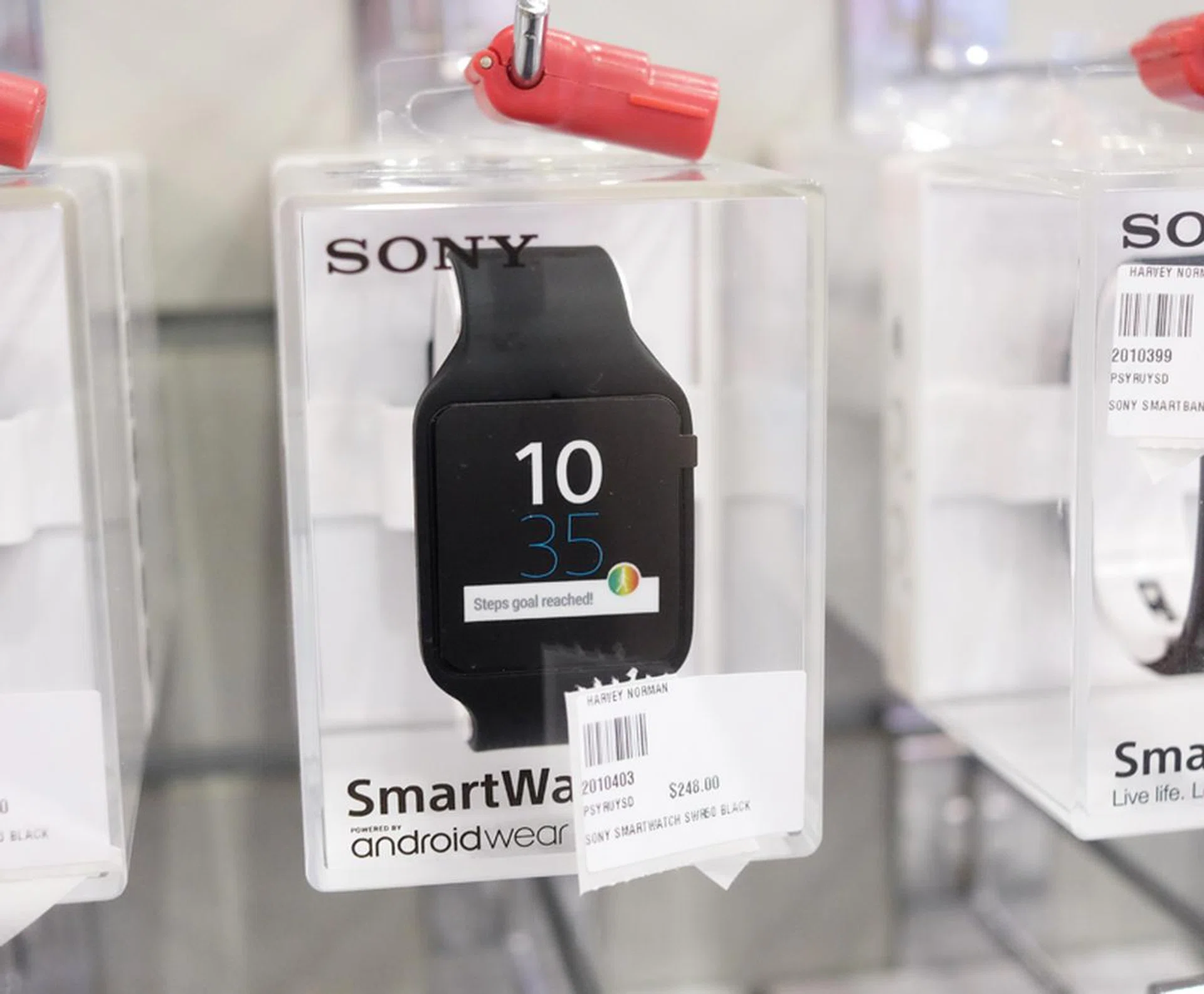 The Sony SmartWatch 3 is an Android-powered smartwatch with a 1.6-inch transreflective display. Its IP68 rating makes it ideal for wearing at the pool or beach. Get one at PC Show for just $248 (usual price: $298). 