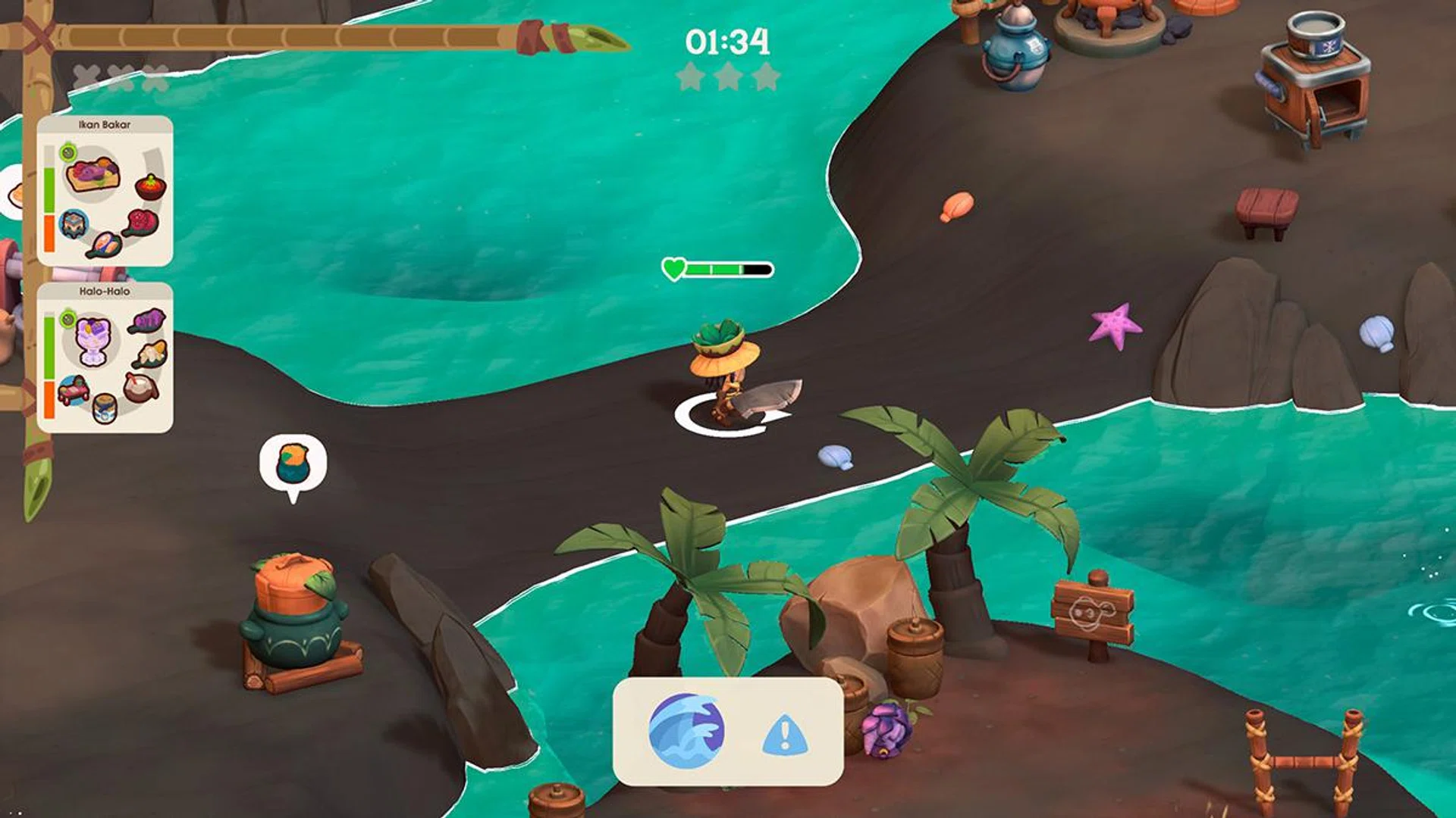 One example of a shallow path connecting two halves of your kitchen. Image: HWZ.