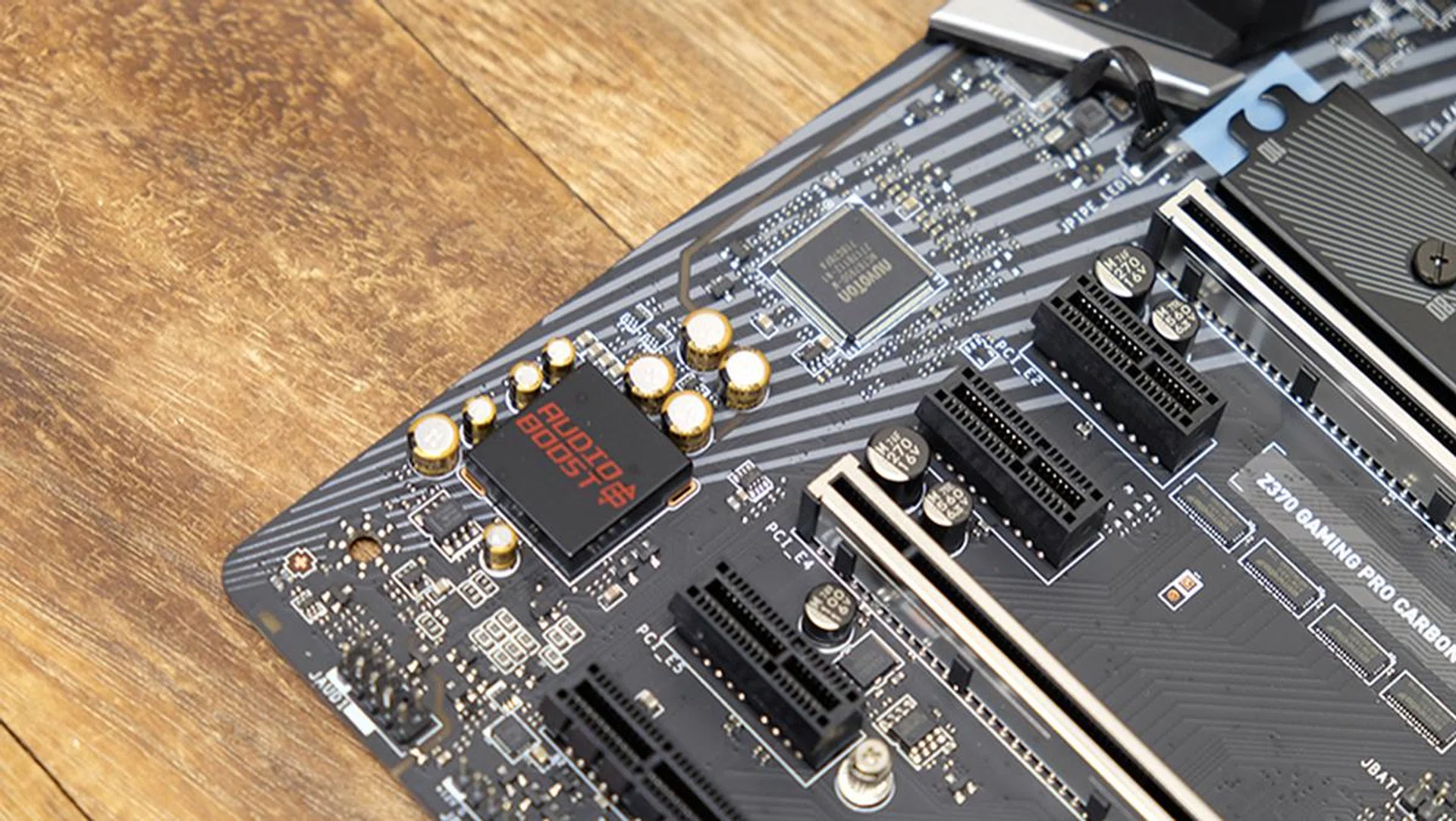 Here's a look at the audio circuitry.