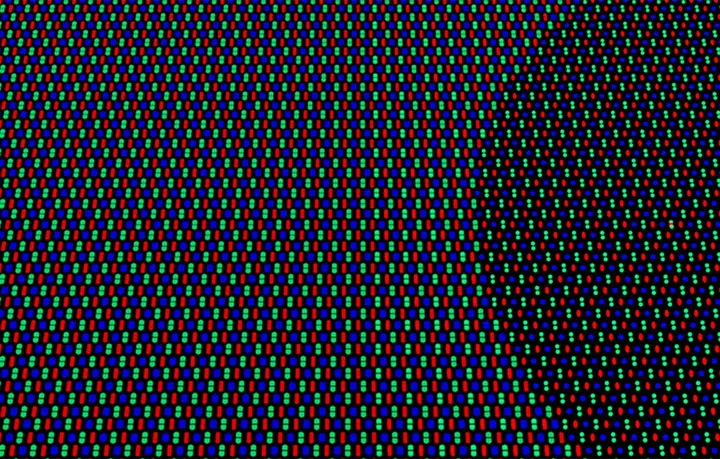 Pixel rendering of Oppo's display.