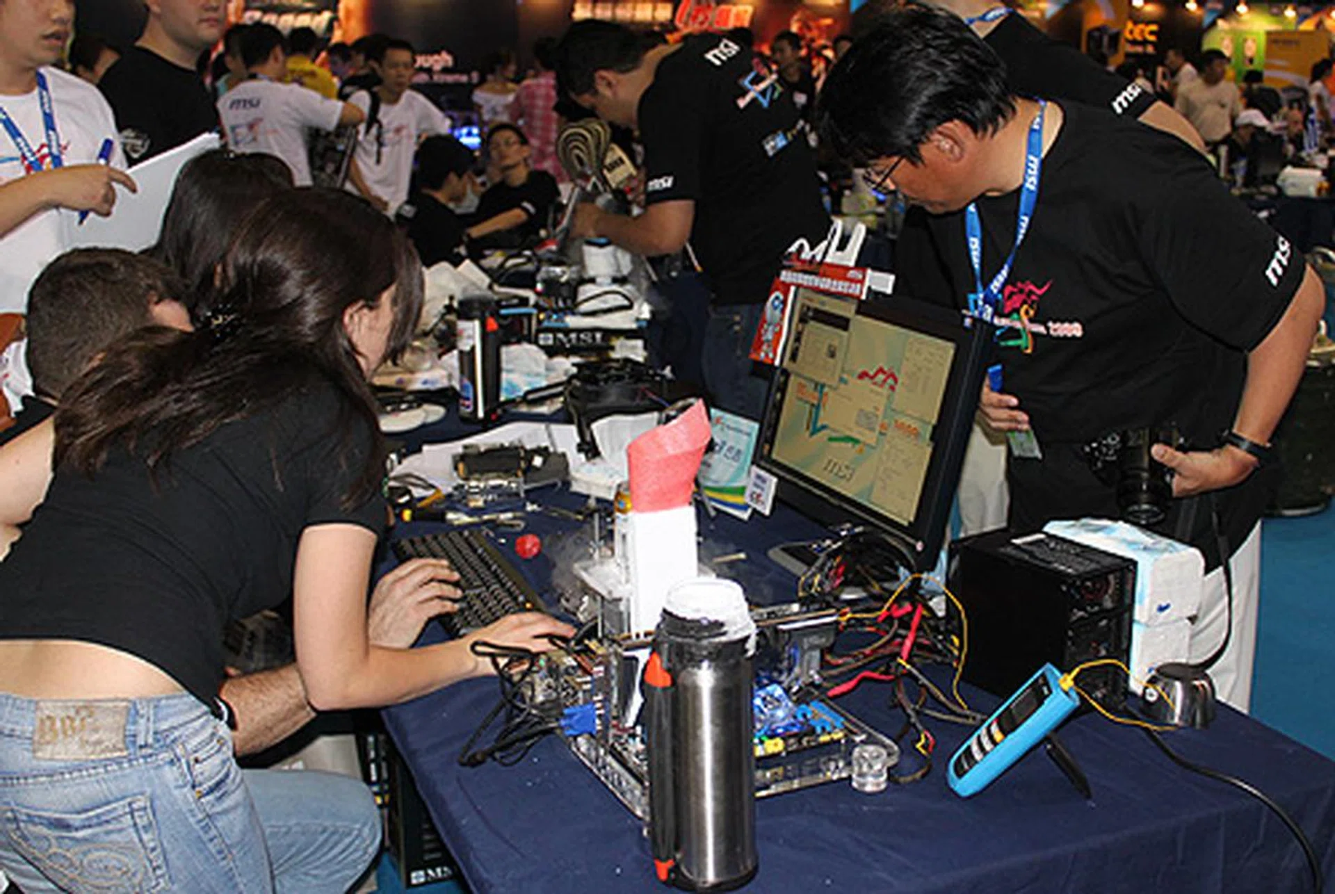 Owning to their earlier hardware failure, Team Brazil is now desperately trying to submit a good time.