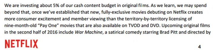 From Netflix's Q1 2016 earnings report.