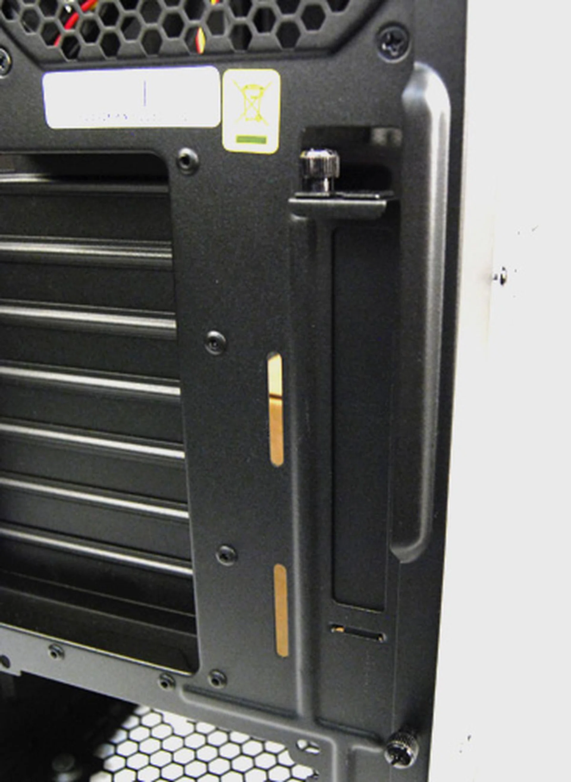 The CM 690 II Plus has an advertised "7 +1" expansion slot layout. The extra expansion slot allows you to install additional headers if need be.