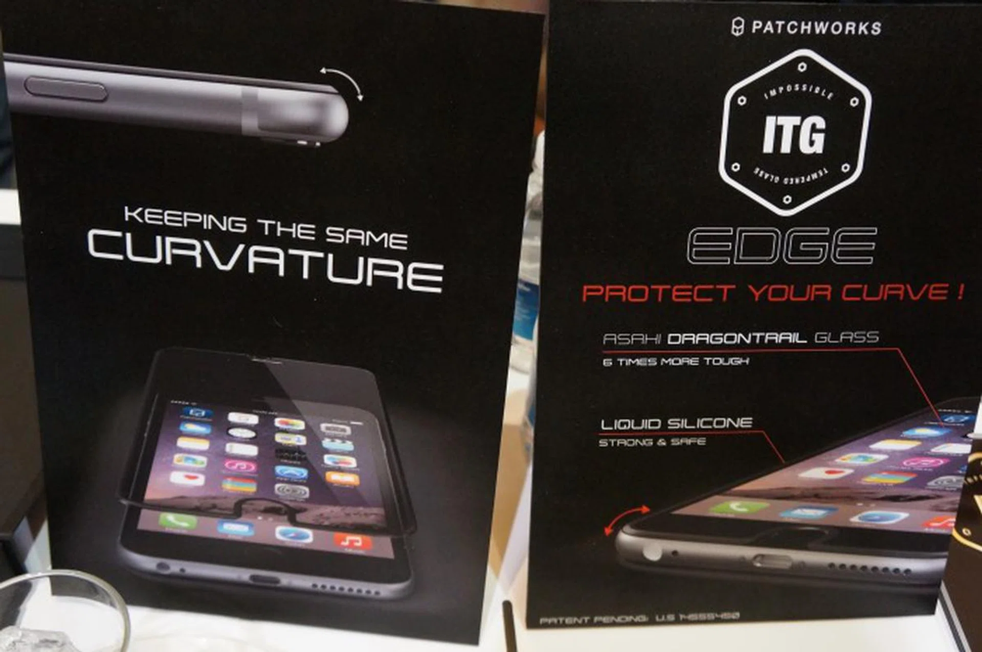 Patchworks is showing off a screen protector that will ensure it protects the glass curvature of our modern phones, such as the iPhone 6. So not only does it protect the front from scratches, it will also protect the glass from cracking if you accidentally drop your device, even on the edges.