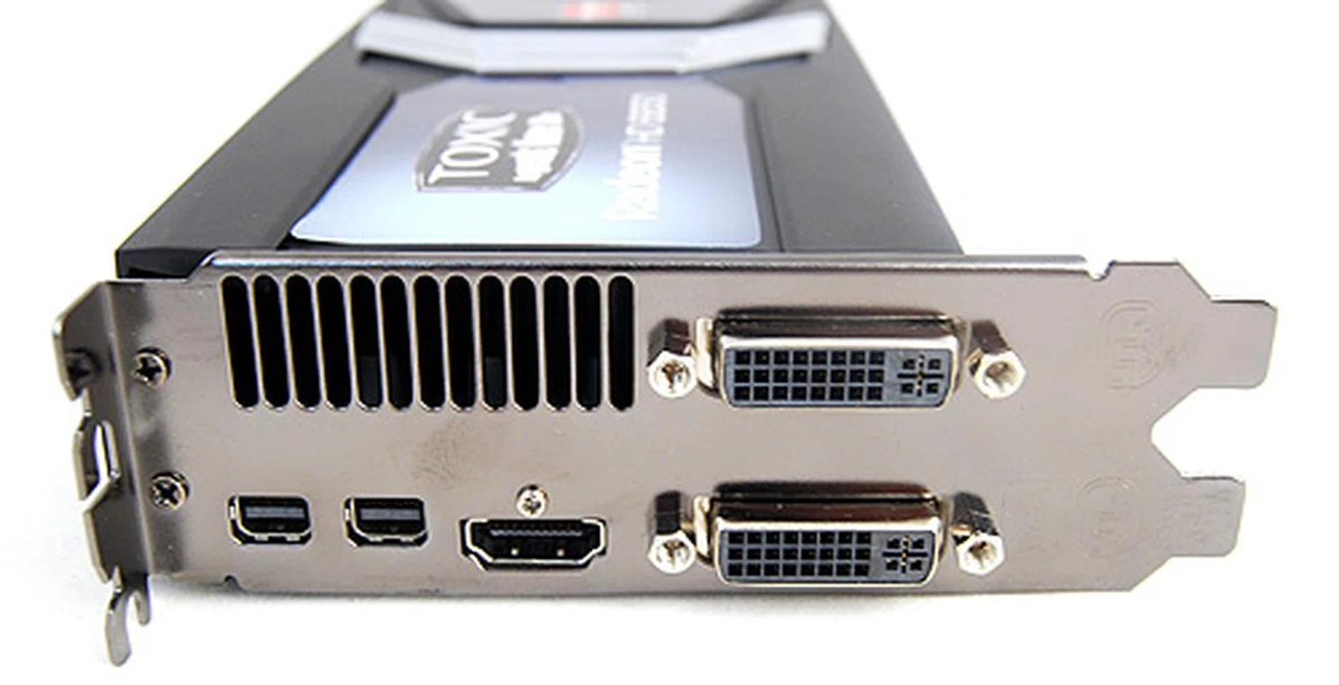 Also, unlike the other cards, the Sapphire Radeon HD 6850 Toxic Edition boasts twin DVI ports, a single full-sized HDMI port and two DisplayPort 1.2 ports.