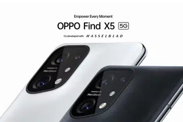 Screenshot: Oppo Find X5 page