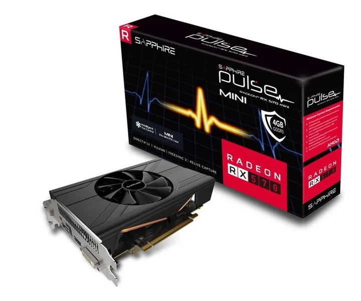 The Sapphire Pulse ITX Radeon RX 570 4GD5. (Image source: Sapphire)