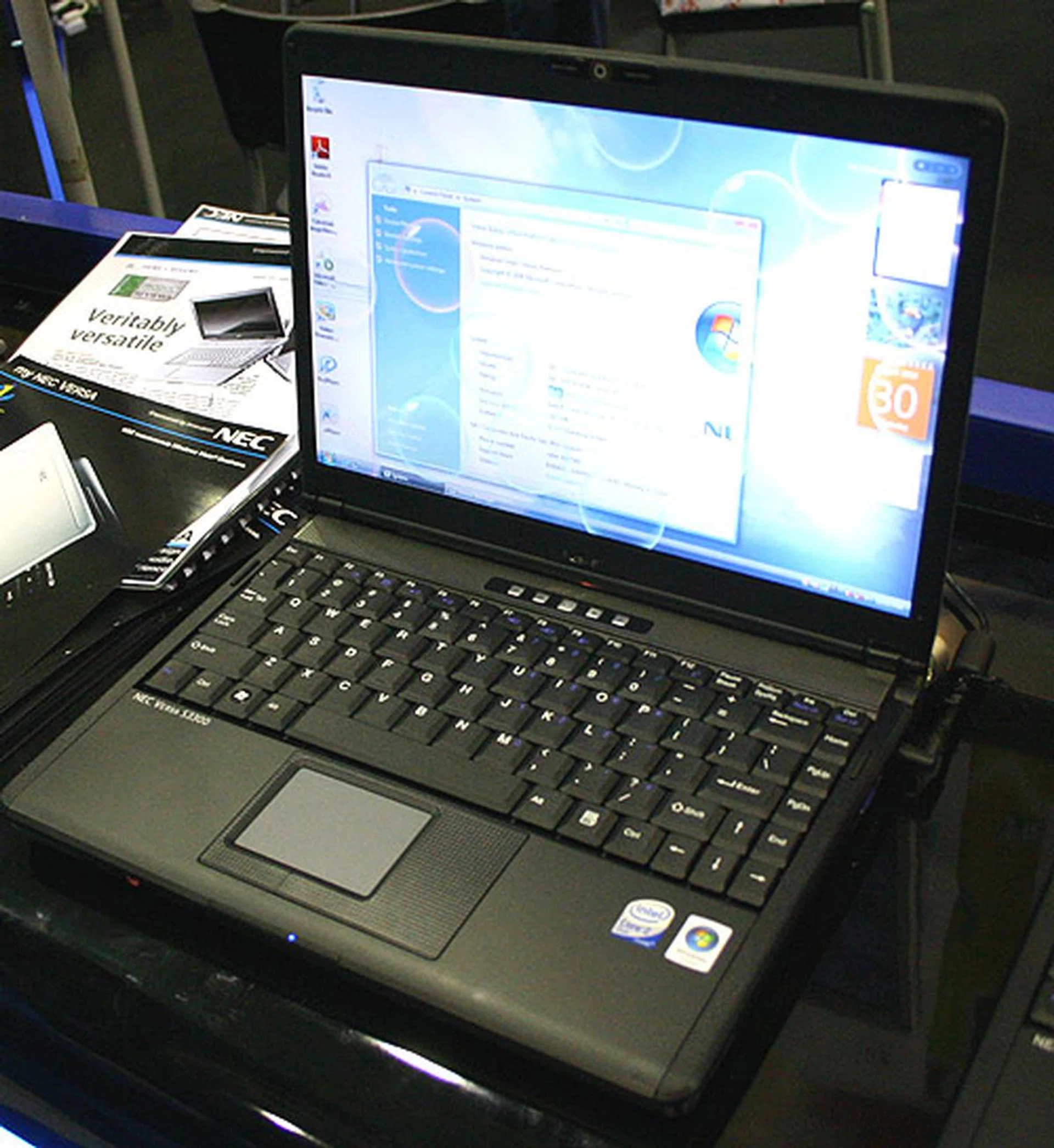  A capable 13.3-inch widescreen notebook at $1999, the NEC Versa S3300 is one of the rare Santa Rosa notebooks in retail, which comes with Intel's Turbo Memory feature. While its merits are debatable, the notebook itself has 1GB of onboard memory and NEC has tossed in a free upgrade to 2GB for this promotion. Graphics is courtesy of Intel's X3100 GMA and there's also space on this 2kg machine for a 160GB hard drive.  