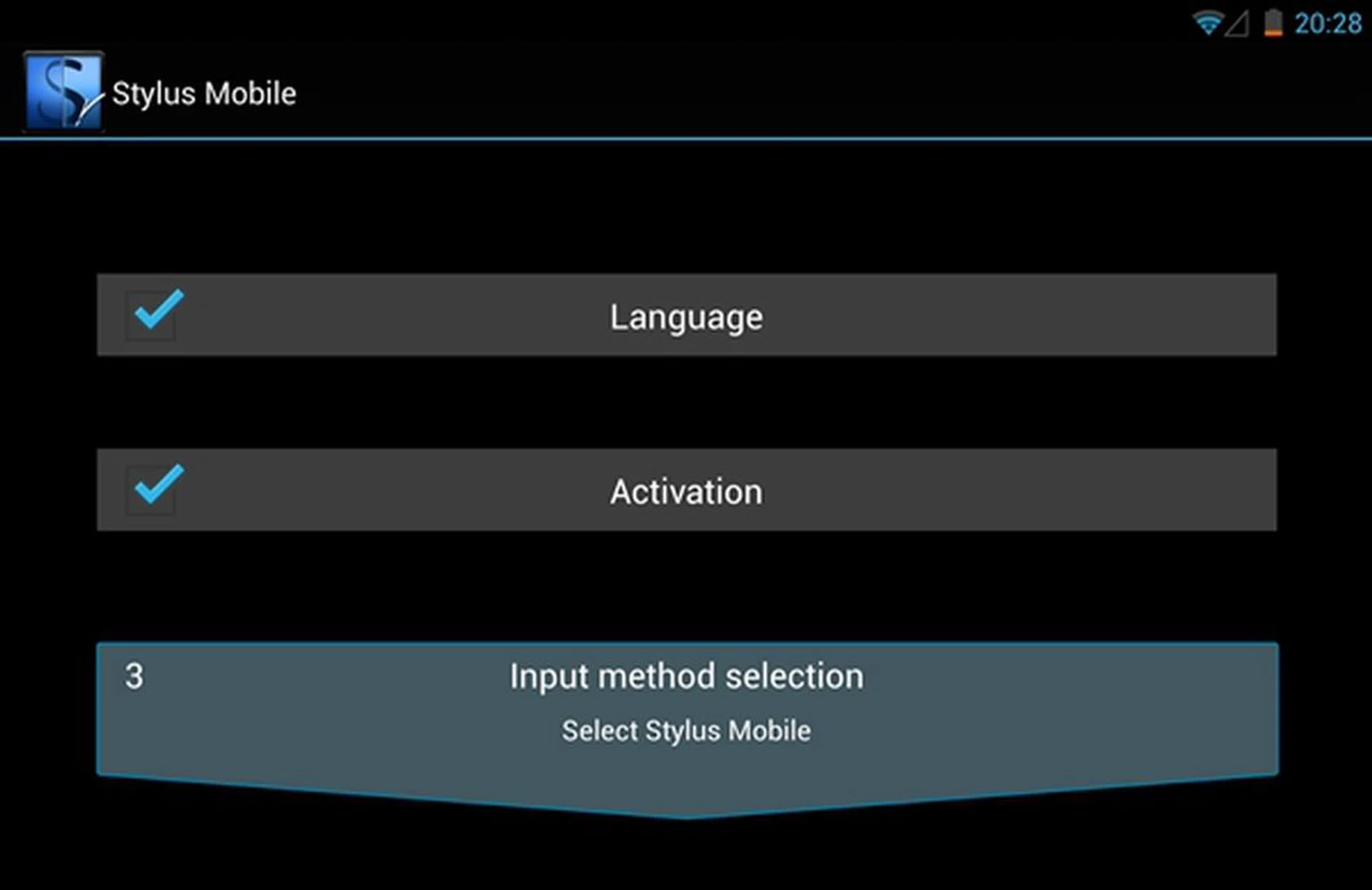 Setting up Stylus Mobile takes less than 10 seconds. 