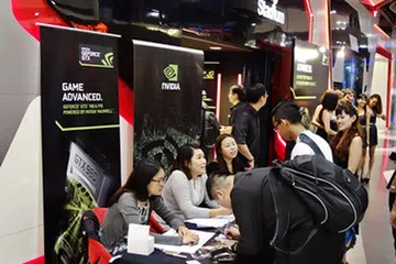 Outside the Garena Stadium, where the NVIDIA Gamer's Day was held, participants streamed in after collecting their goodie bags from the registration booth.