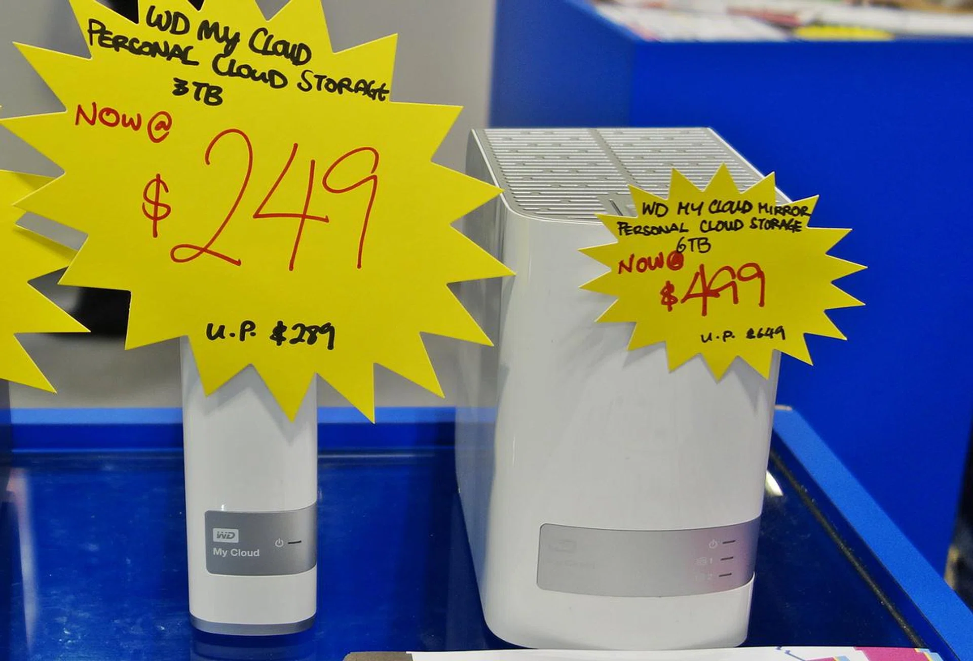 The WD My Cloud Mirror, with a capacity of 6TB, costs S$499. Just a year ago, this drive was retailing at S$649! If you don't need RAID configuration features, you can consider the My Cloud (3TB) that is retailing at S$249. 