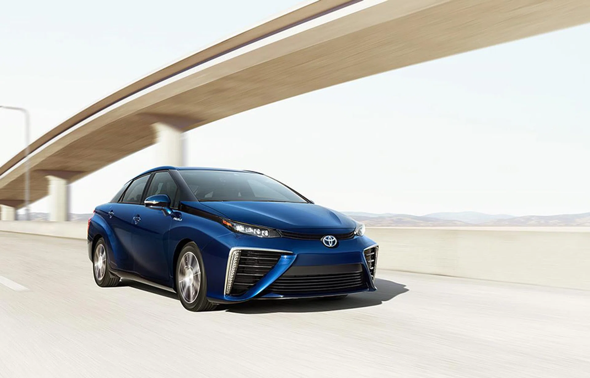 Hydrogen could very well be the fuel of the future. Better bring along a hydrogen-powered car then, right? (Image source: Toyota)