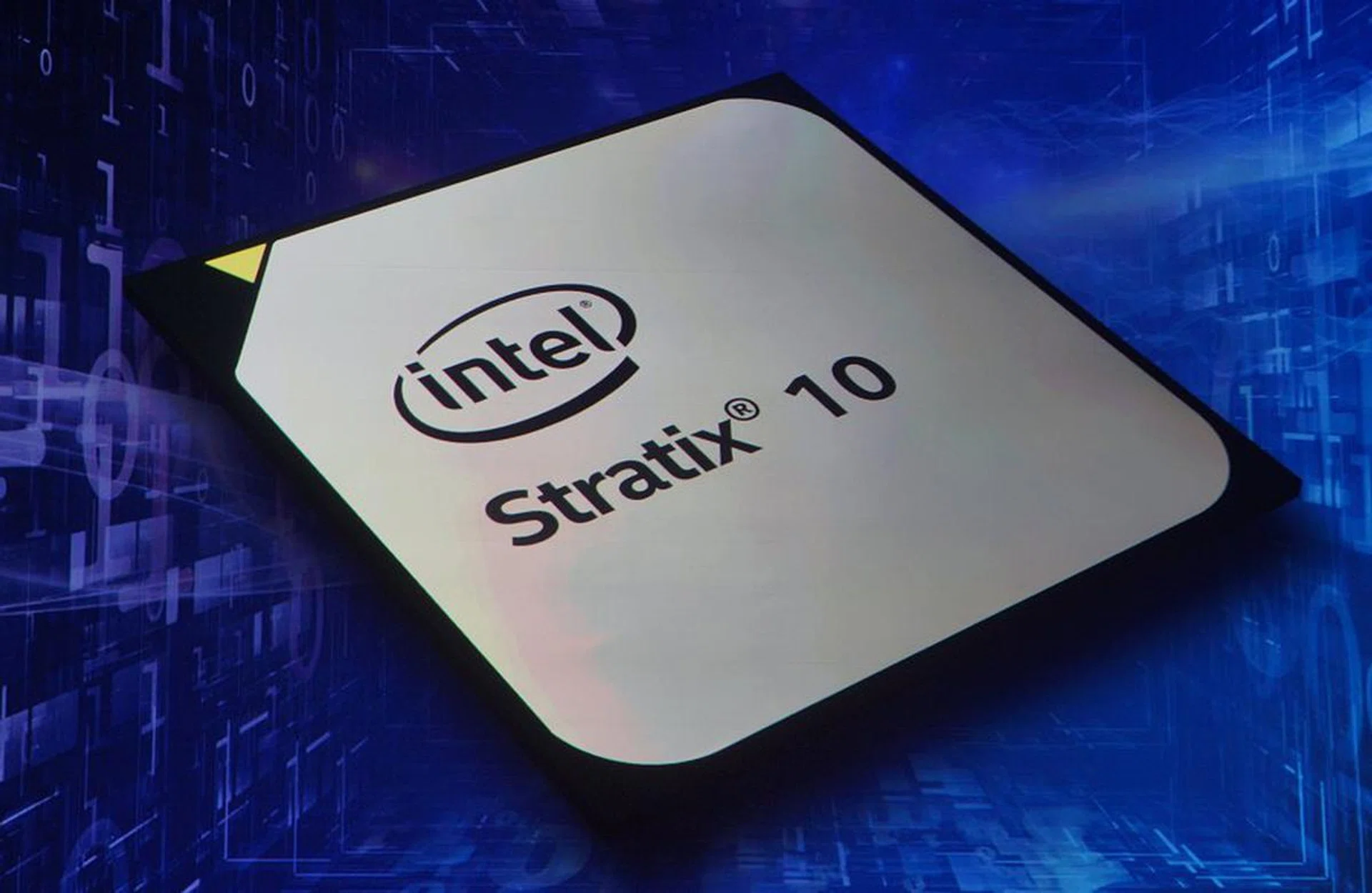 The latest FPGA from Intel, Stratix 10, based on Intel’s 14nm Tri-Gate process.