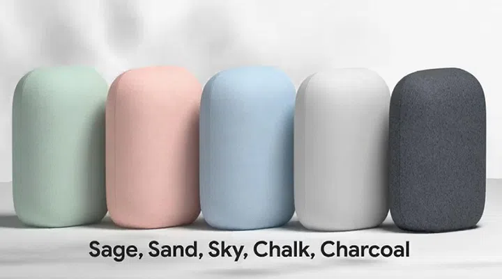 The five colour options you get.