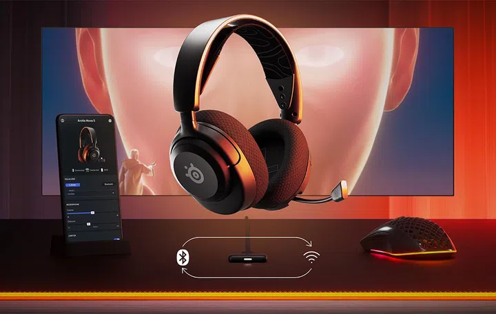 SteelSeries Arctis Nova 5 Wireless gaming headset. Image: SteelSeries.