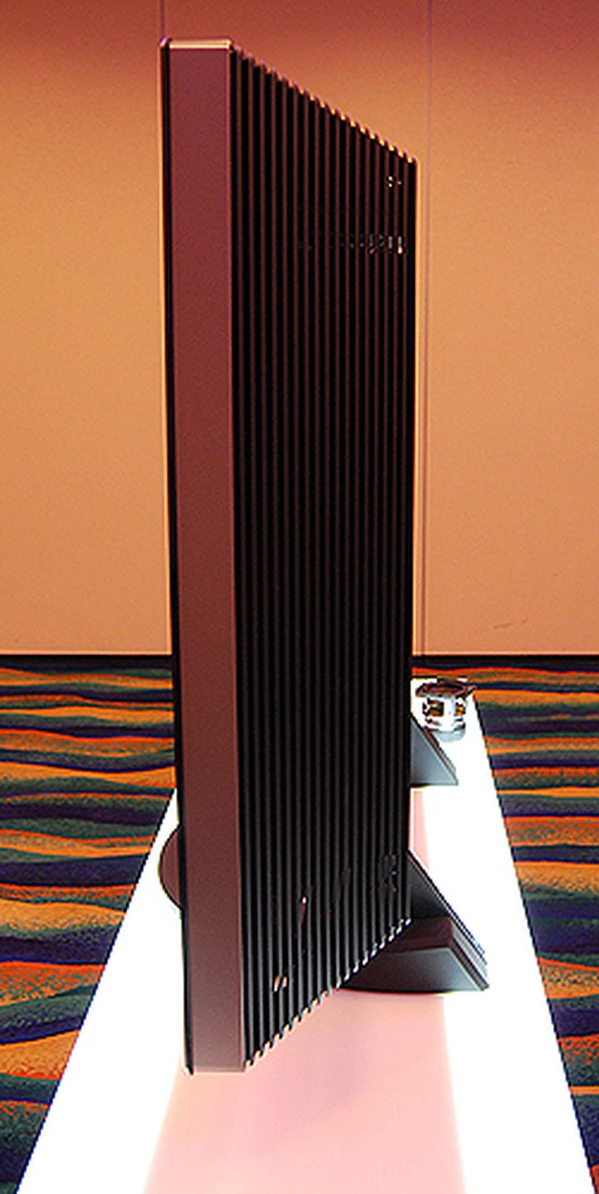 Slim and sexy the display ain't, but the sound you get from it is well worth it.