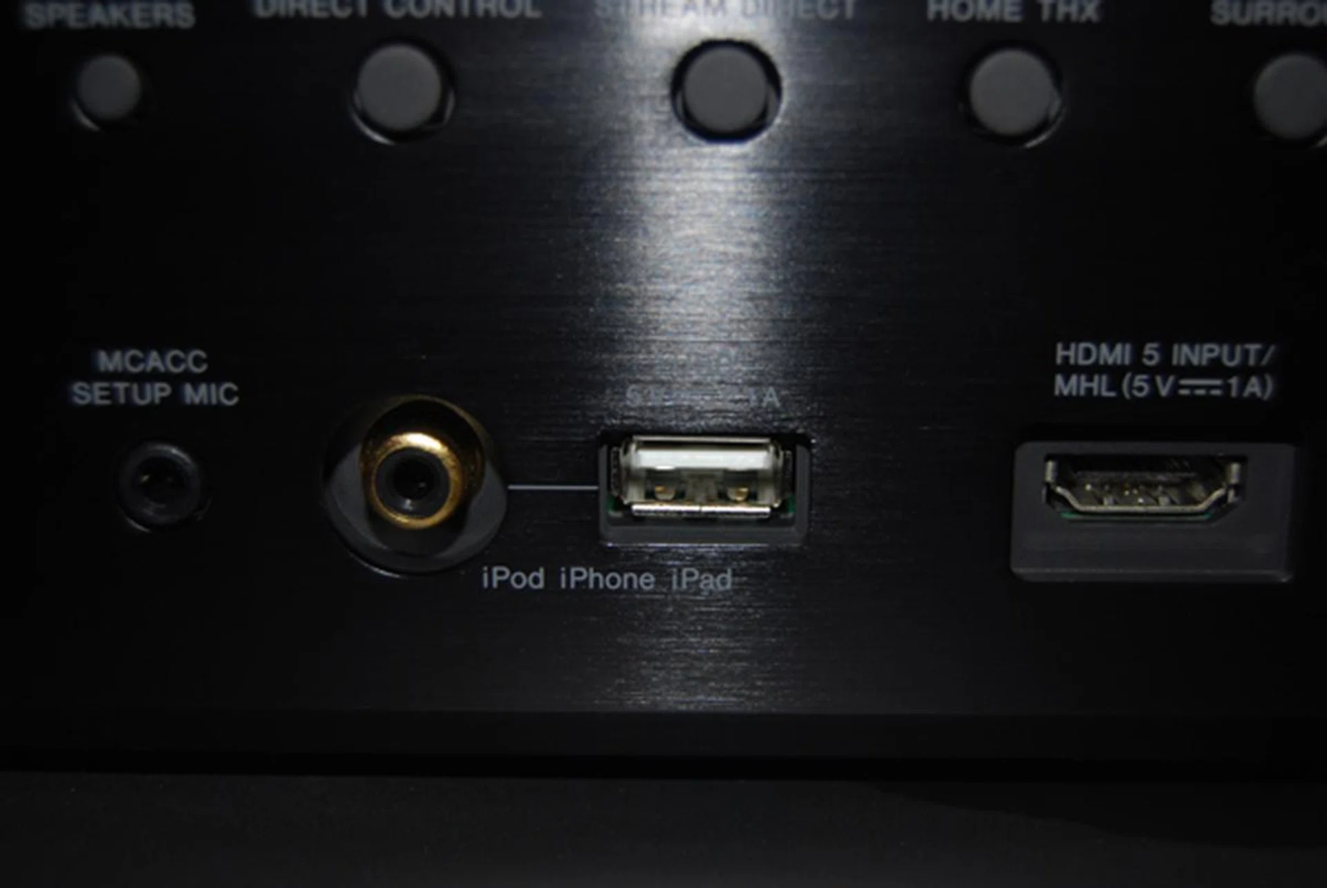 The MHL port is essentially a USB port which allows playback of media, which is sure to come in handy if your portable music player does not support wireless transmission.