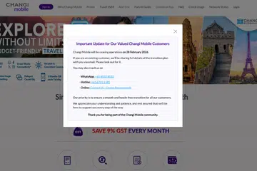 Changi Mobile cessation