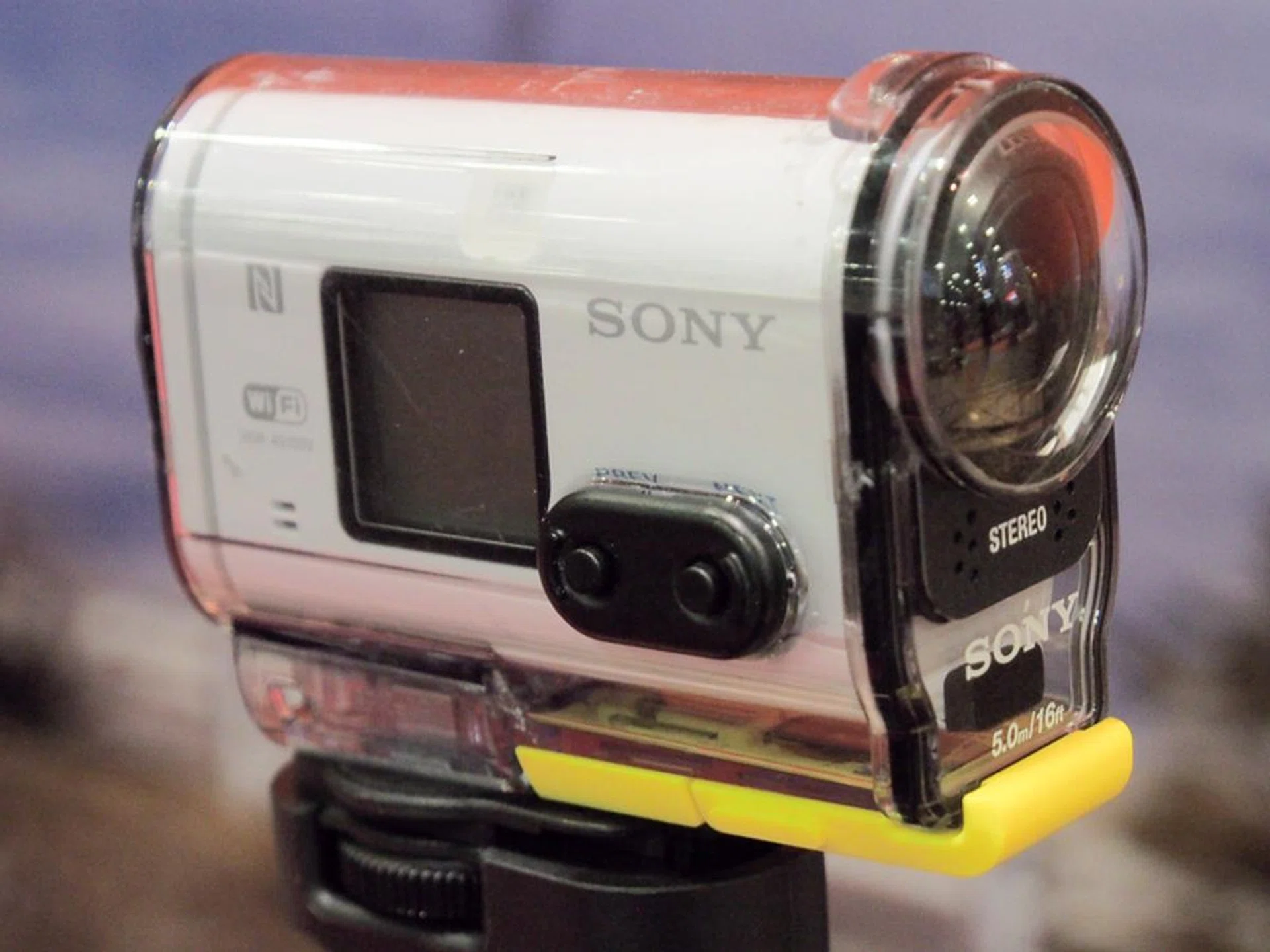 Meanwhile, Sony’s action cam - the HDR-AZ1 is going for $499. It’s a 11.9-megapixel camera that does Full HD, covers a wide 170-degree angle field-of-view, and comes with Wi-Fi, NFC and GPS integrated.The show promotion gives you two 16GB SD cards, a travel charger, and a spare battery.