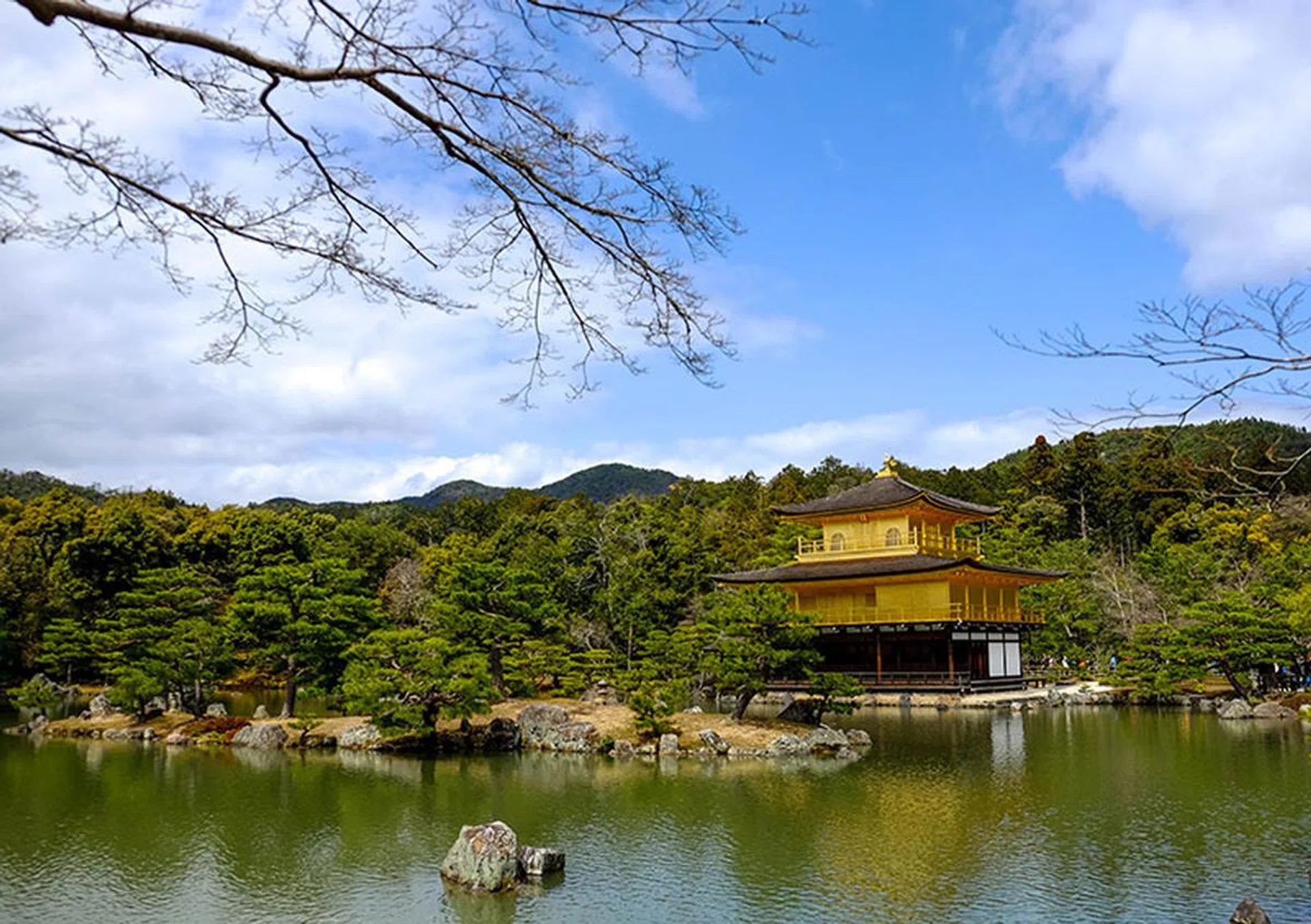 If you are into Japanese history, Kyoto is the place to visit. This is the Golden Pavilion.