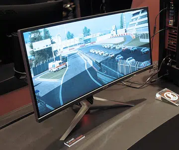 The new 34-inch ROG Curved monitor is incredibly wide.