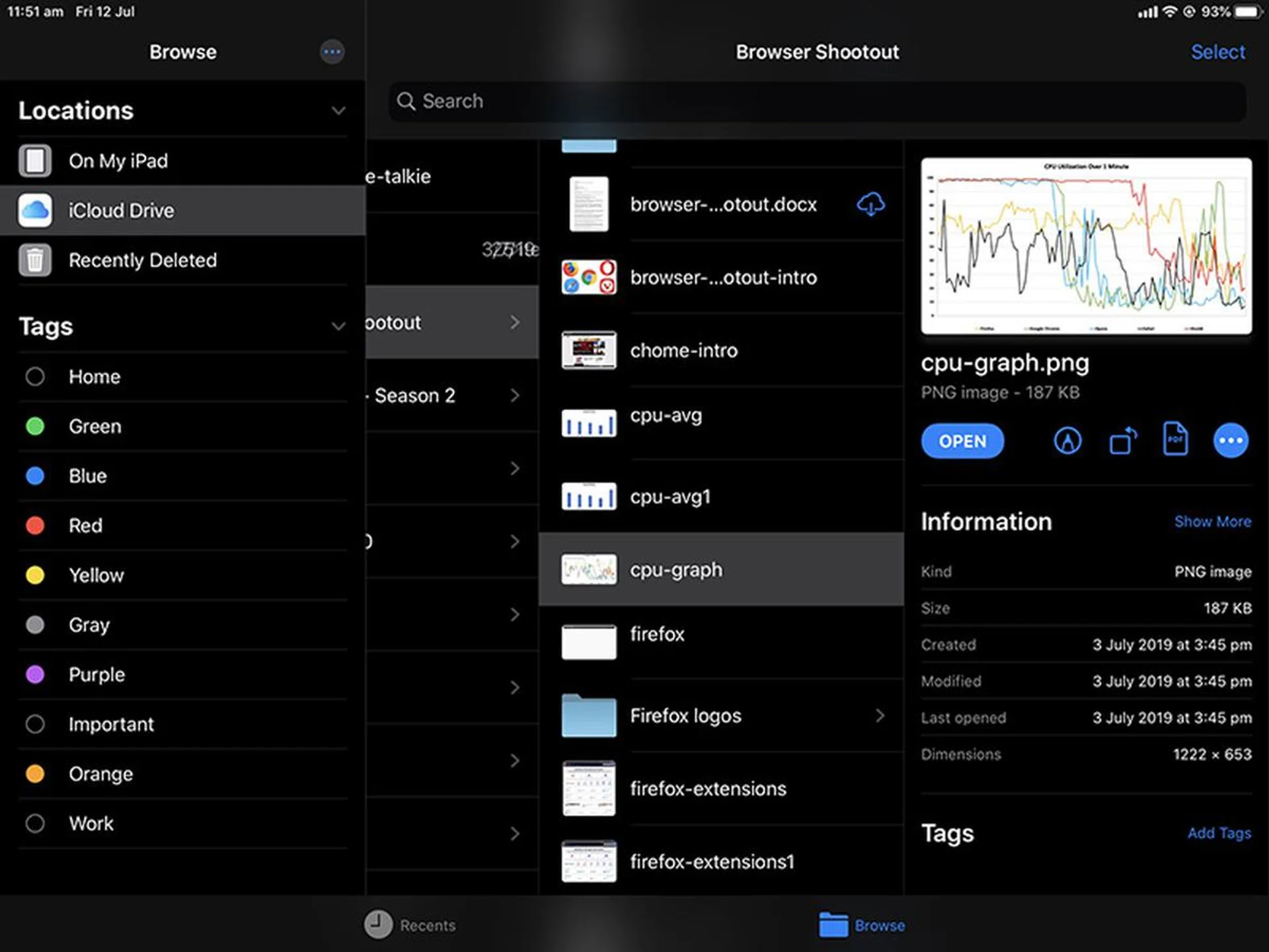 It's easier to browse through nested folders in the new Files app.