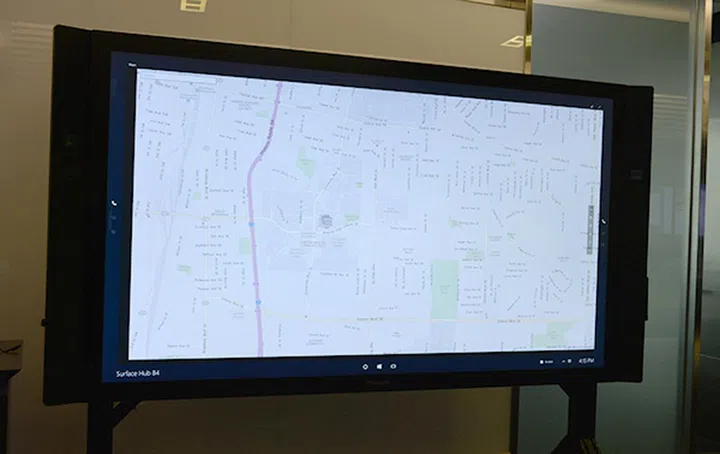 This maps app will work exactly the same on a smaller device. 