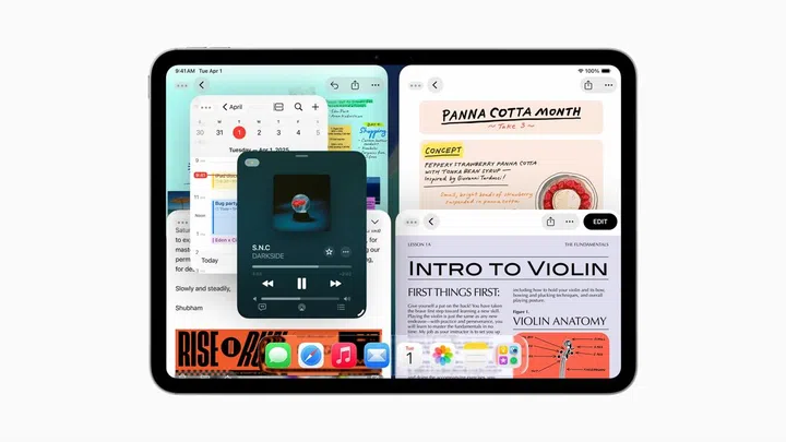 New windowing system on iPadOS 26. Photo: Apple.