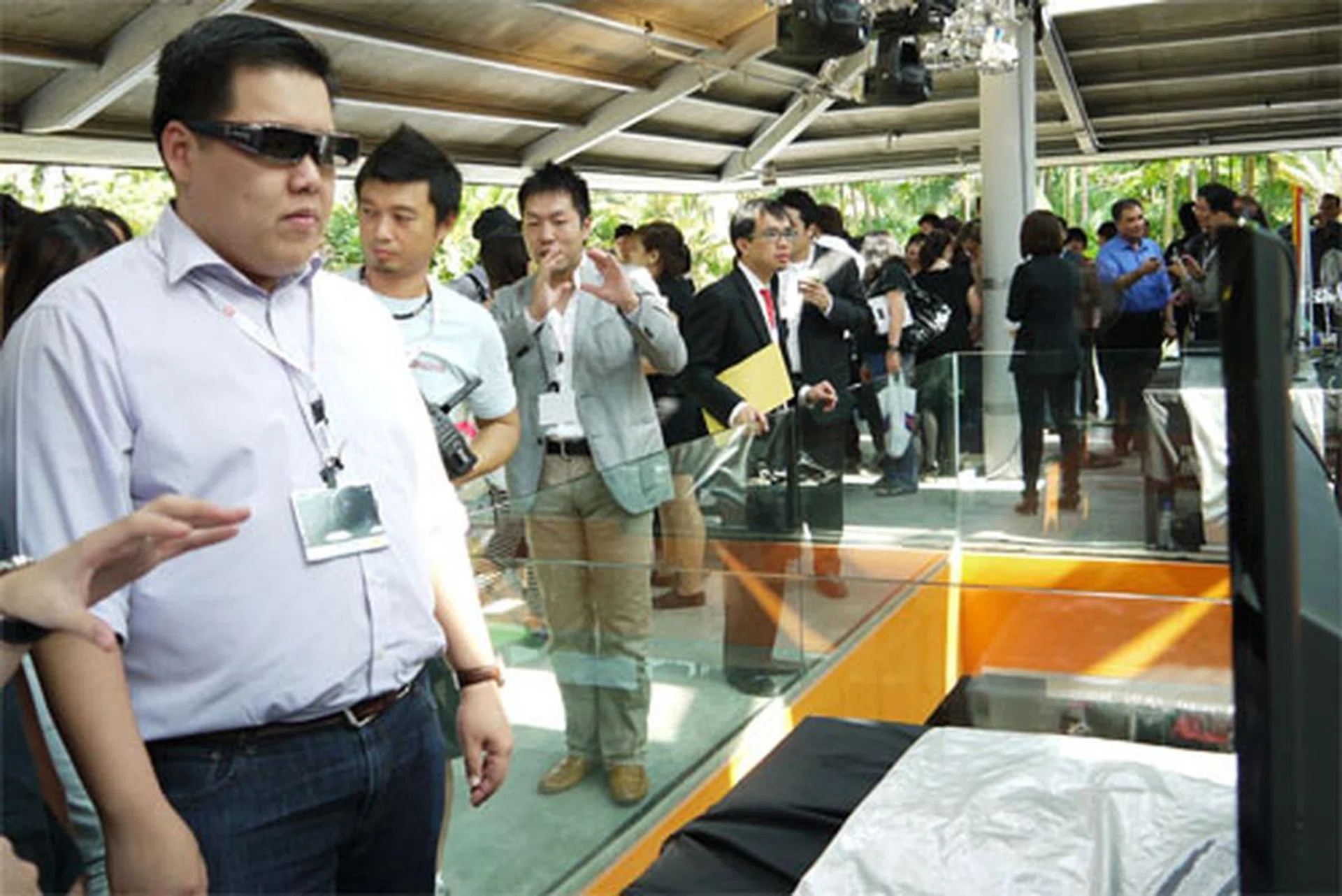 The NEX cameras can capture 3D panoramas which you can view with the help of 3D glasses and a BRAVIA TV with 3D support.