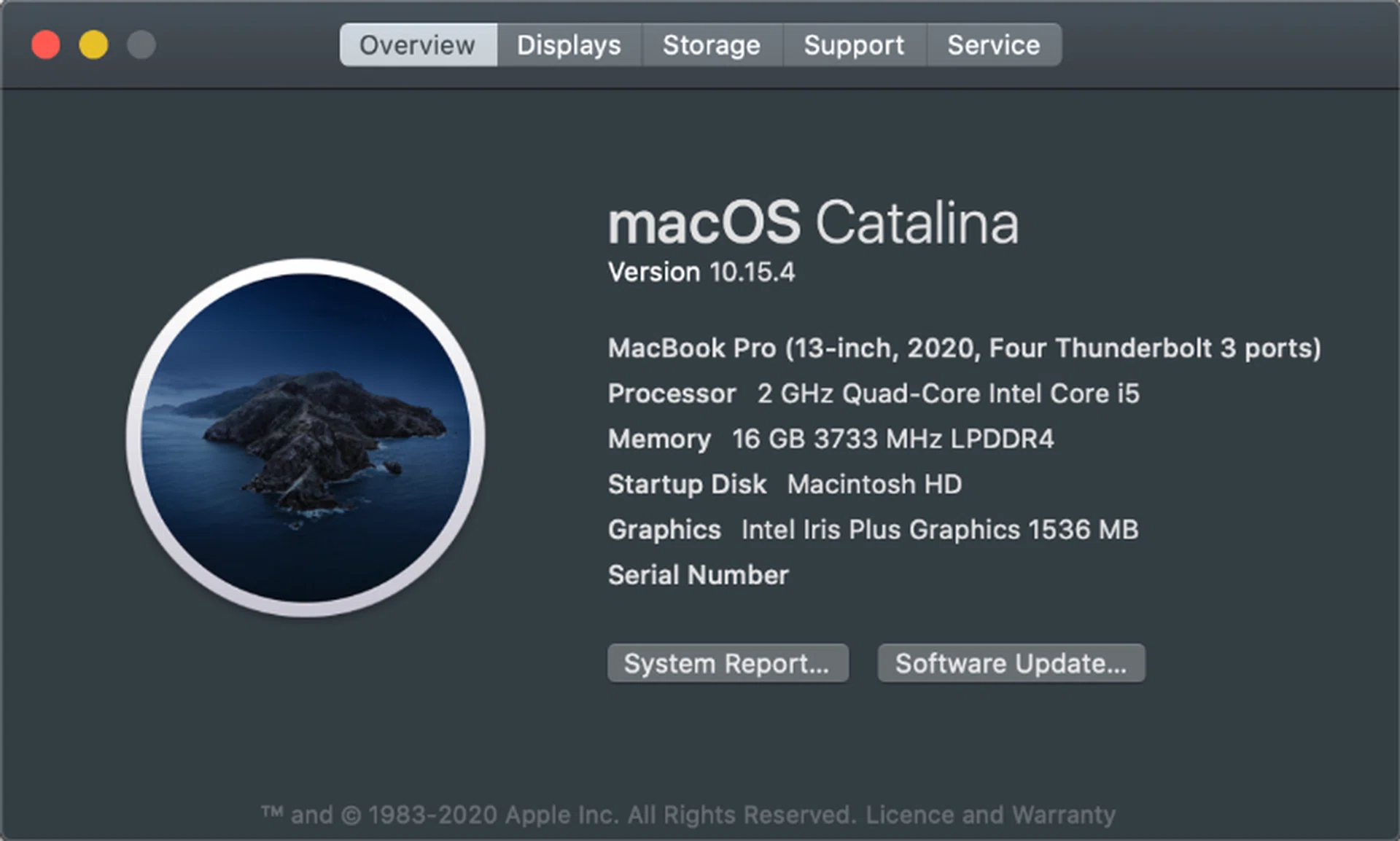 The test unit has a 10th generation Core i5 processor.