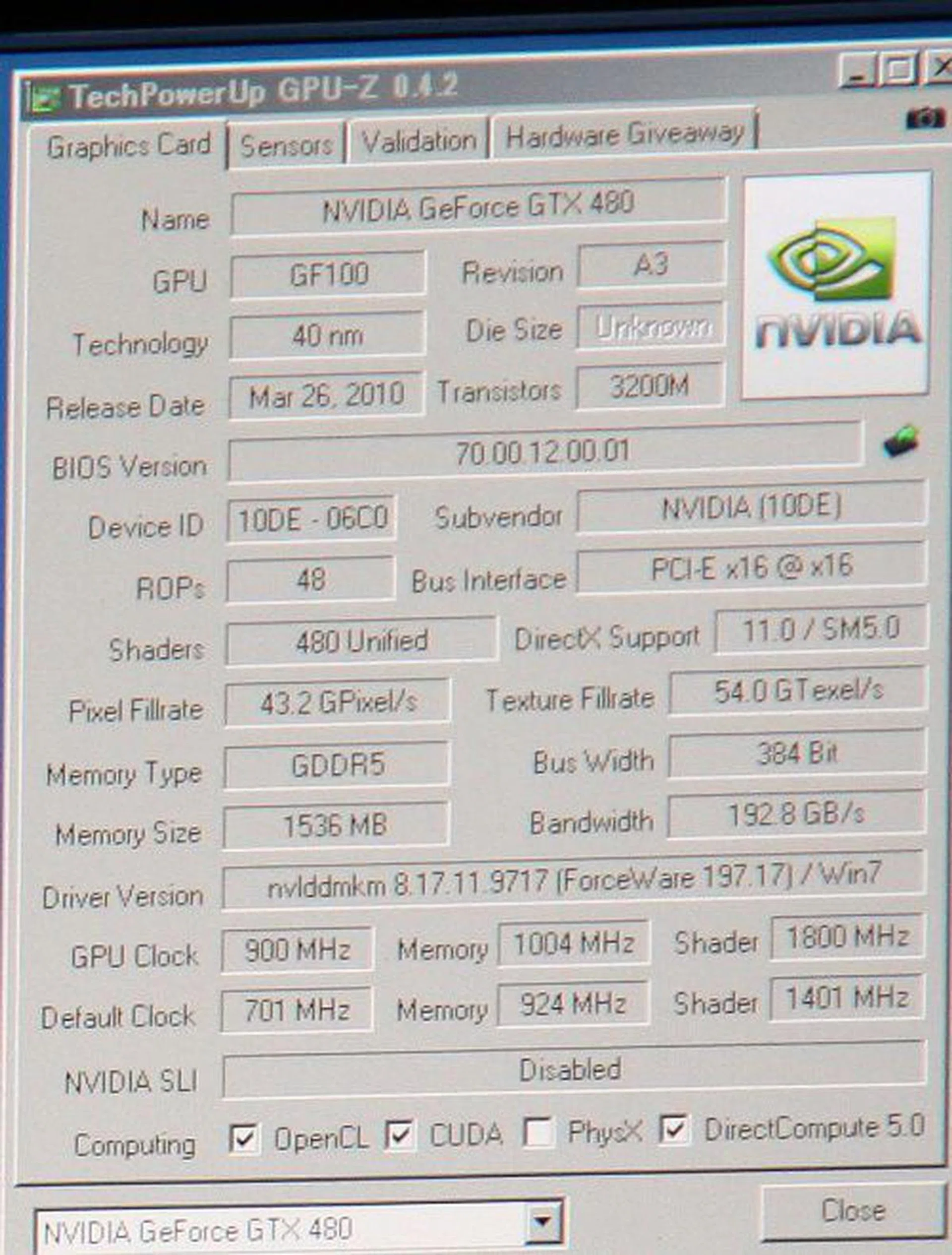 Well he managed to hit 900MHz at the core after cooling the GPU with liquid nitrogen. He ran 3DMark Vantage and had a GPU score of 21,508 after running both GPU Tests. 
