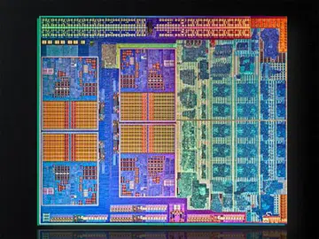 The new Llano chip which is based on their new 32nm process technology. There are a total of 1.45 billion transistors on this 228 square mm silicon die.