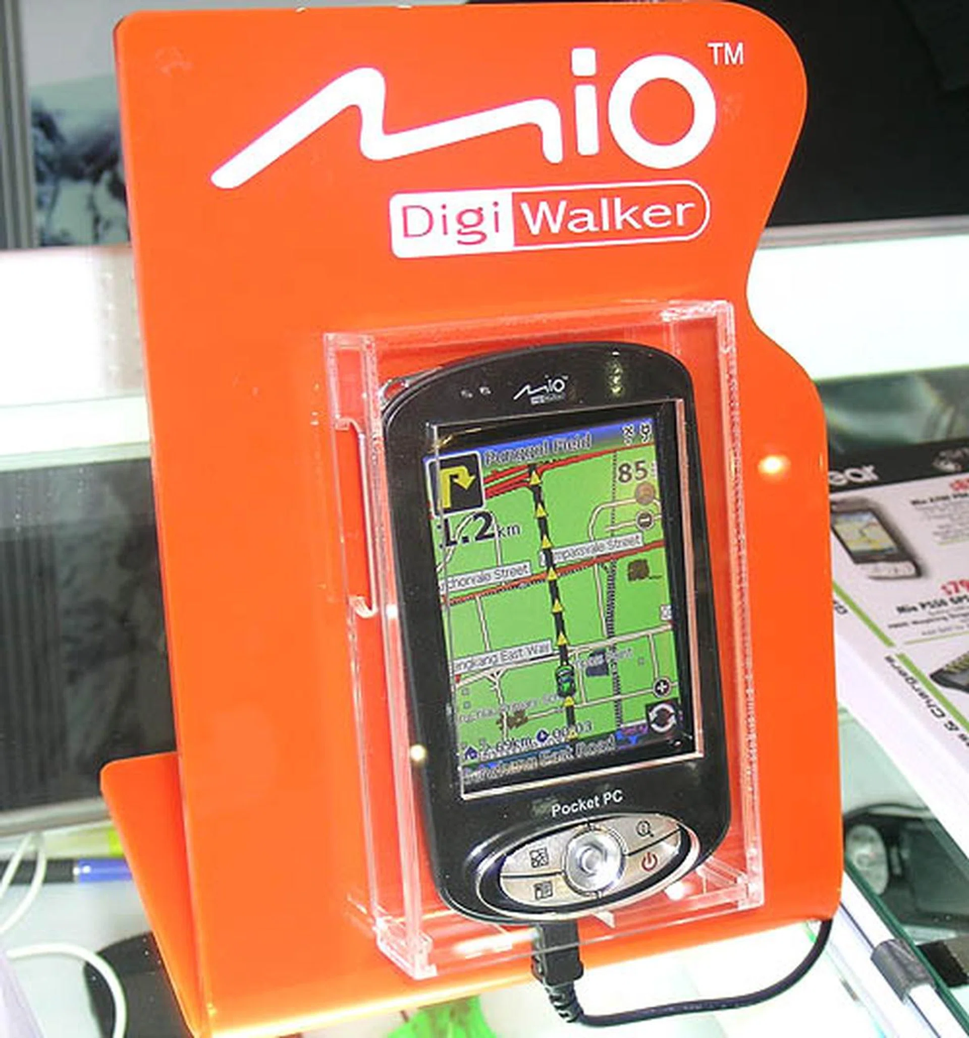 The Mio P550 GPS PDA has a built-in GPS device so that you will never be lost on the roads again. A free copy of MapKing Singapore is included for this $799 PDA. 