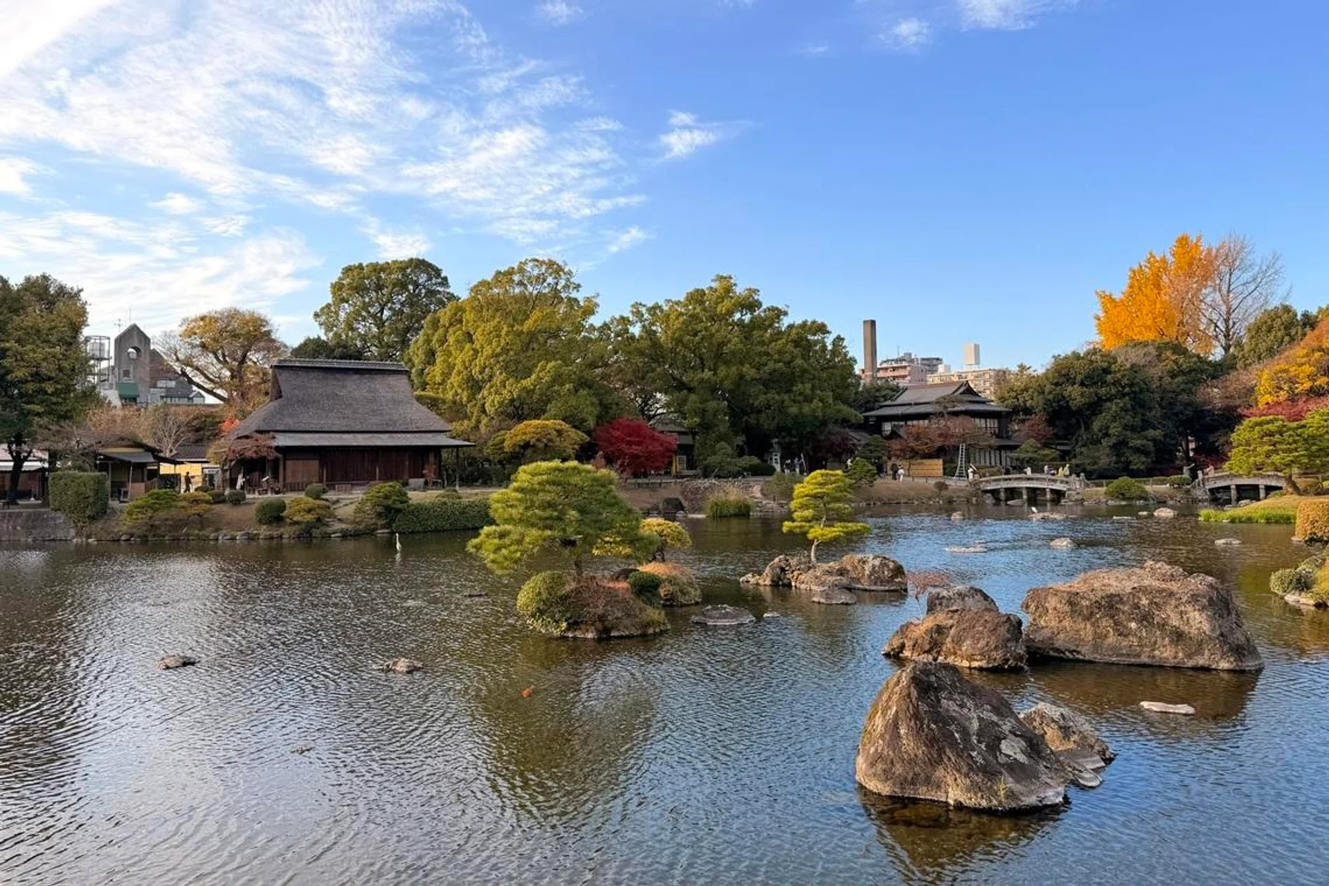 Suizenji Garden pond