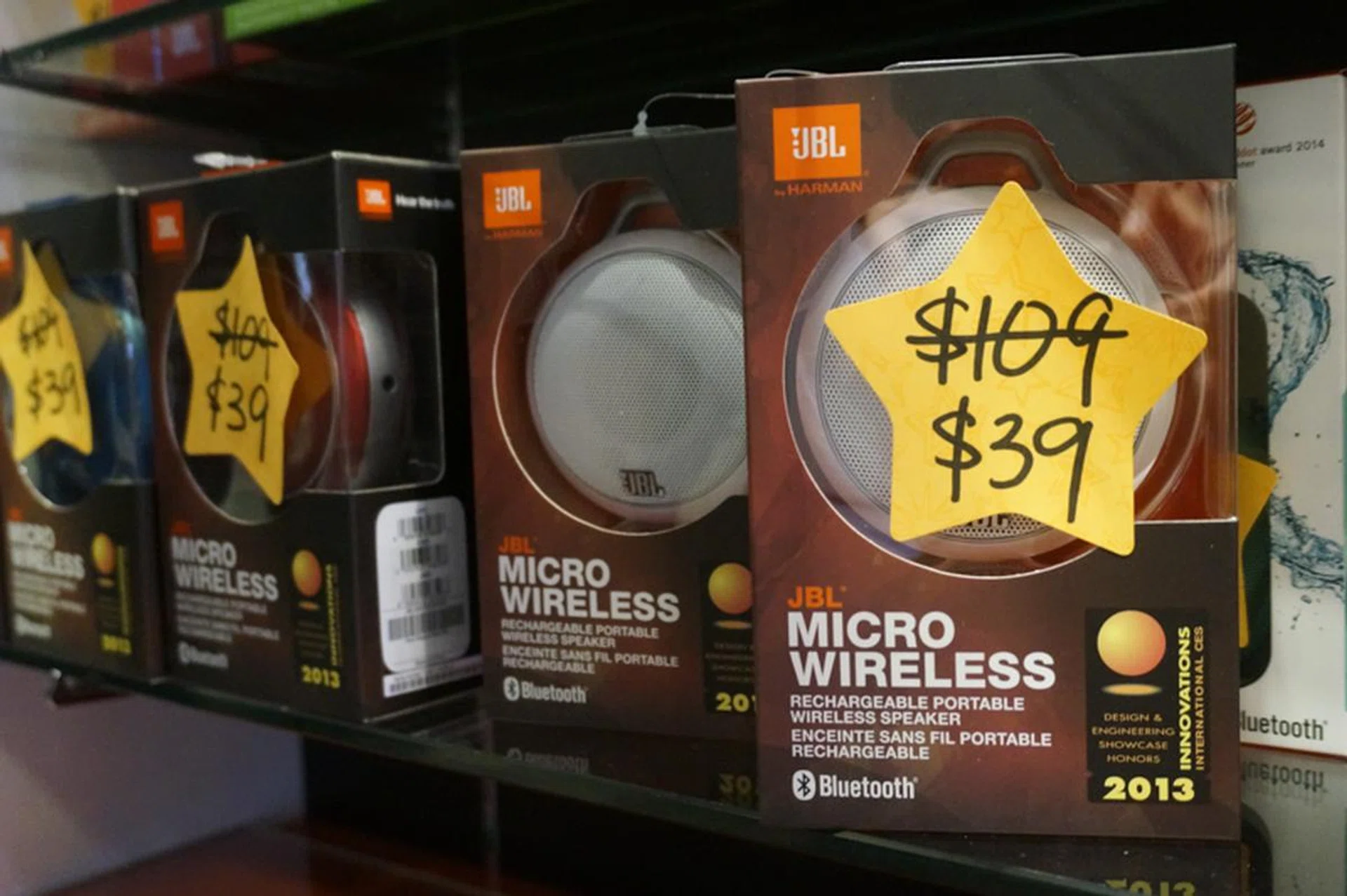 Otherwise, for a pocketable option, check out the JBL Micro Wireless speaker. This is going for $39, down from the usual price of $109! That’s almost 65% off! Pretty good for a speaker that boasts five hours of battery life and delivers full-range sound.