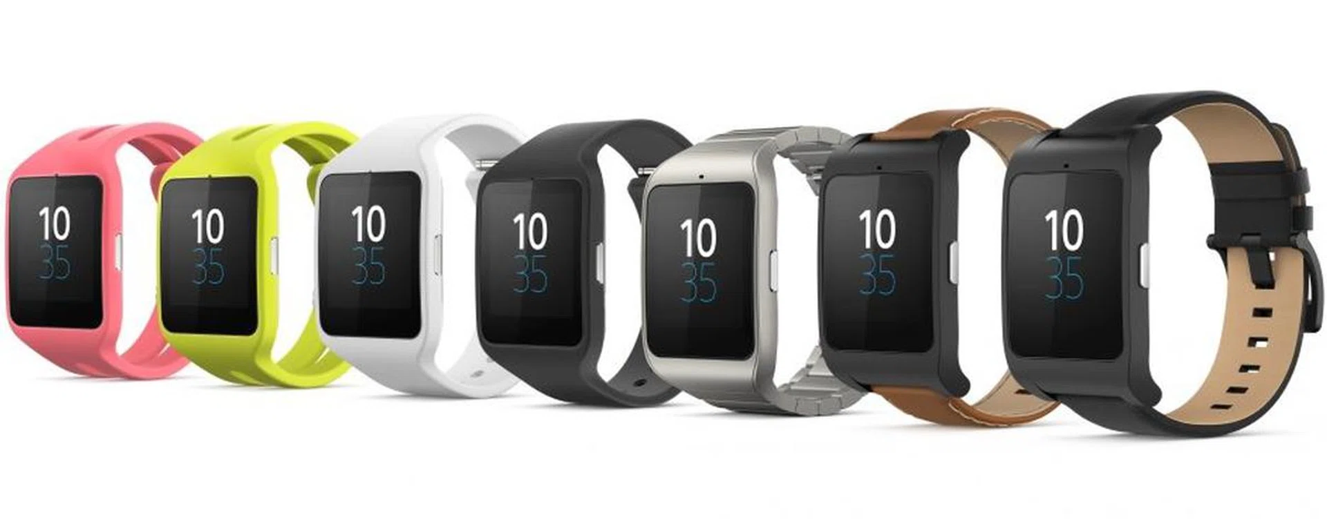 Just some of the strap options available for the SmartWatch 3.